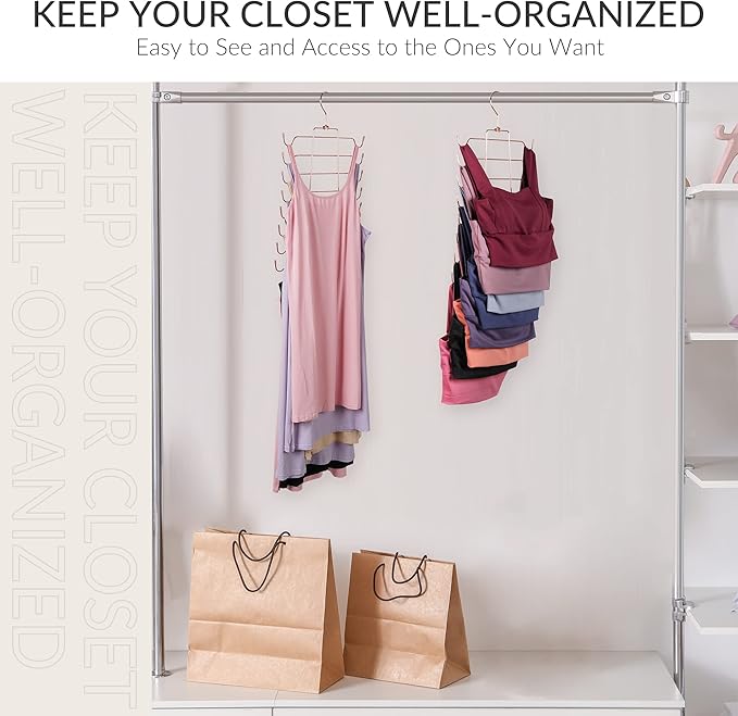 ZEDODIER Tank Top Hanger Space Saving, Bra Hangers