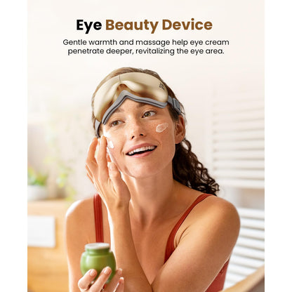 BOB AND BRAD Eye Massager FSA Eligible/HSA Eligible, EyeOasis 2 Heated Eye Mask for Migraines with Music, Smart Migraine Massager Reduce Dry Eyes Improve Sleep, Birthday Gifts for Women Men Mom Dad