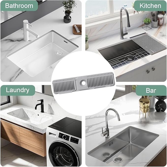 24 Inch Upgraded Draining Mat Folding Faucet Mat
