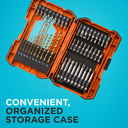 beyond by BLACK+DECKER Drill Bit Set/Screwdriver Bit Set, 46-Piece (BDA46SDDDAEV)