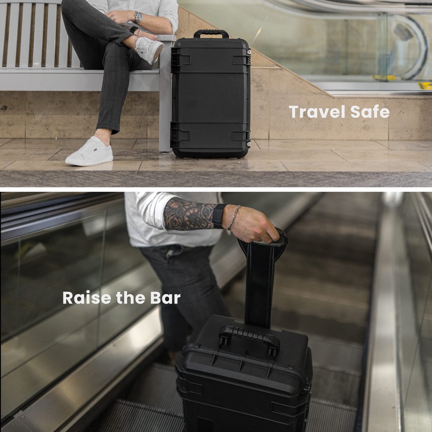 Seahorse 920 Heavy Duty Protective Dry Box Case - TSA Approved/Mil Spec / IP67 Waterproof/USA Made