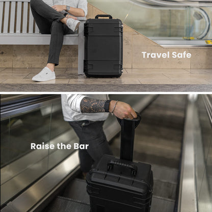 Seahorse 920 Heavy Duty Protective Dry Box Case - TSA Approved/Mil Spec / IP67 Waterproof/USA Made