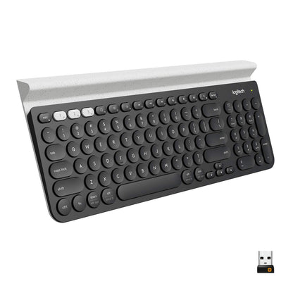 Logitech K780 Multi-Device Wireless Keyboard for Computer, Phone and Tablet – Logitech FLOW Cross-Computer Control Compatible – Speckles
