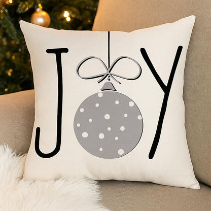 PSDWETS Merry Christmas Pillow Cover 18x18 Set of 4 Christmas Decorations let It Snow Holiday Farmhouse Decor Cushion Cover for Home Sofa