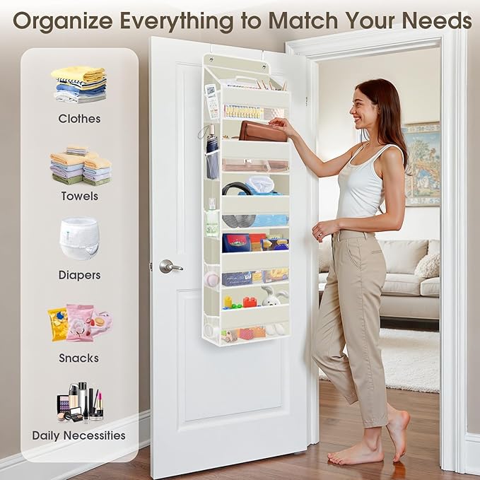 2 Pack Over The Door Organizer, Hanging Storage Organizer