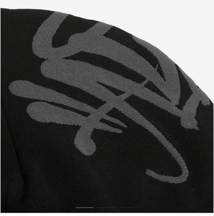 Syna World New Season Quality Skully Cap, Central CEE Beanie Running Hat - Black & Grey - synaworld