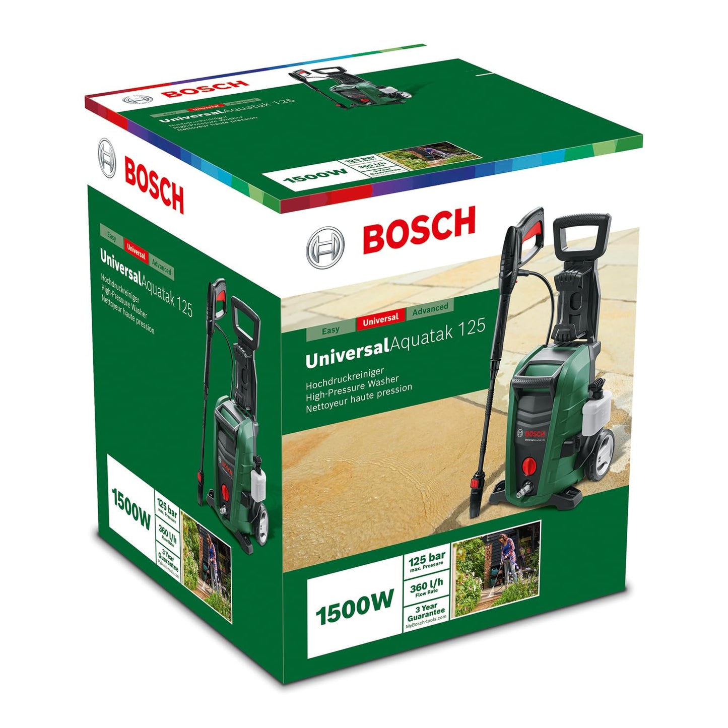 Bosch High Pressure Washer UniversalAquatak 125 (1500 W, pressure: 125 bar, max. flow rate: 360 l/h)
