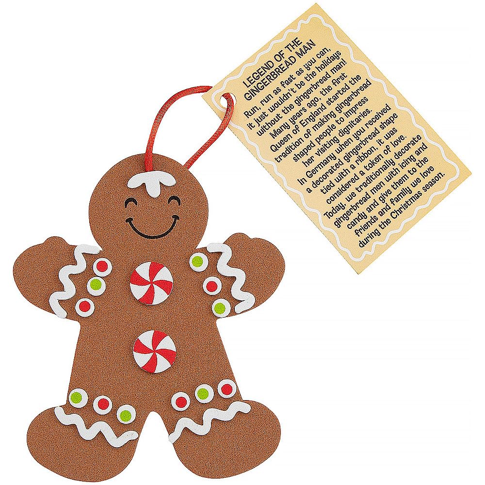 Legend of The Gingerbread Man Ornament Craft Kit - Crafts for Kids and Fun Home Activities