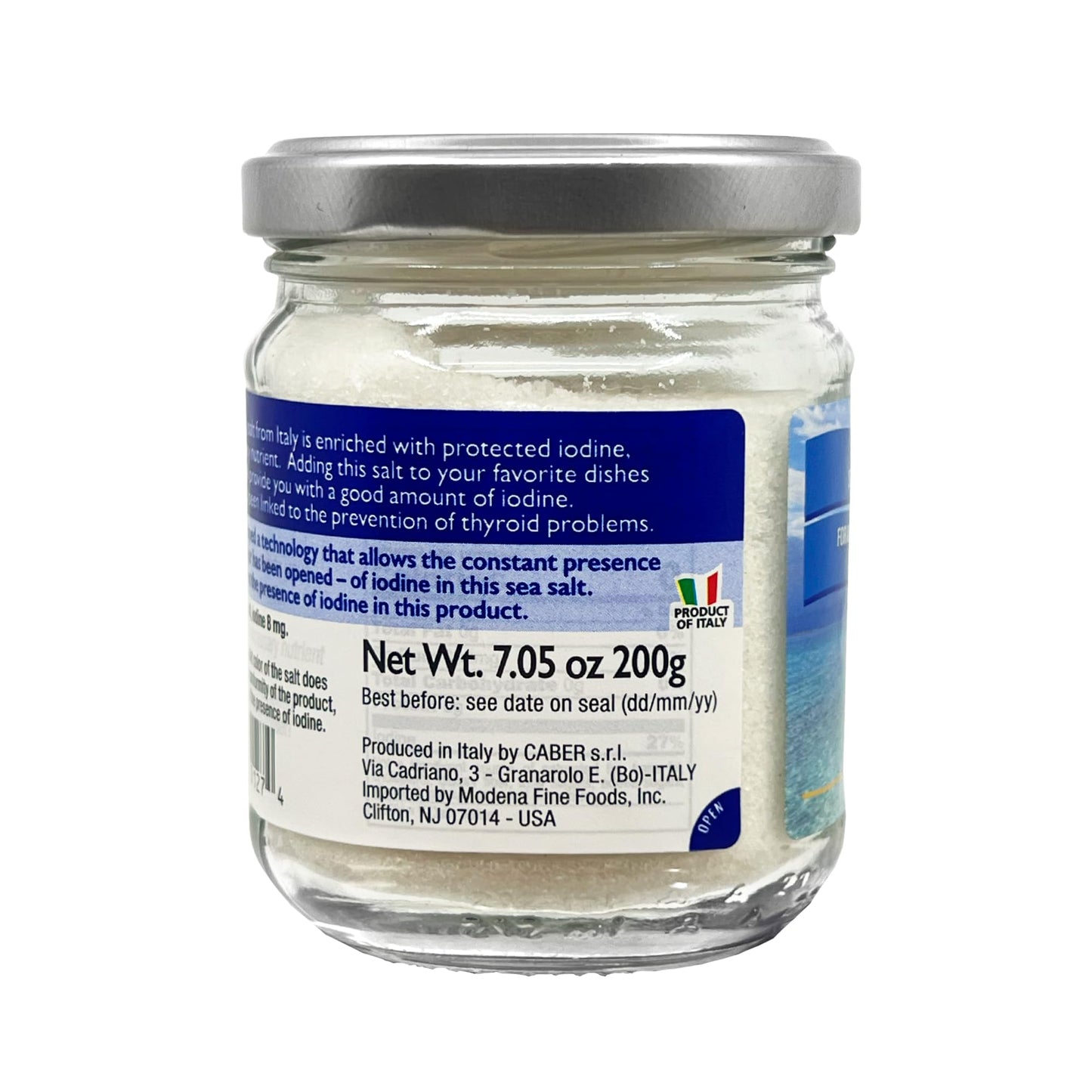 Sanniti Seasonello Fine Iodized Sea Salt, 7.05 oz – From The Sardanian Sea, Gluten-Free, With Protected Iodine, Great for All Your Dishes [Pack of 3]