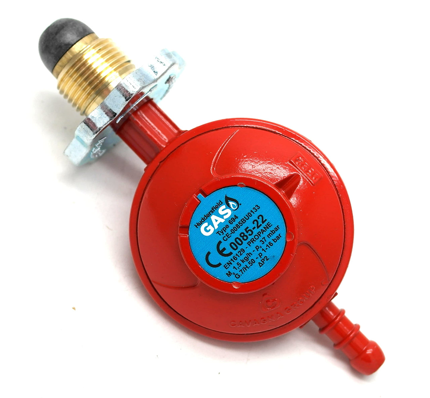Huddersfield Gas Branded Hand Wheel Propane Regulator 2m Hose Kit Fits Red Calor Gas & Flogas Cylinder