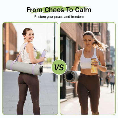 Slim Panda Yoga Mat Straps for Carrying, Adjustable Yoga Mat Carrier Sling Fits All Mats(Mat Not Included)