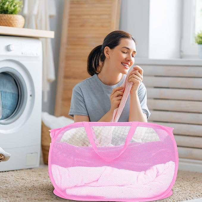 4 Pack Collapsible Laundry Baskets, Foldable Laundry Basket