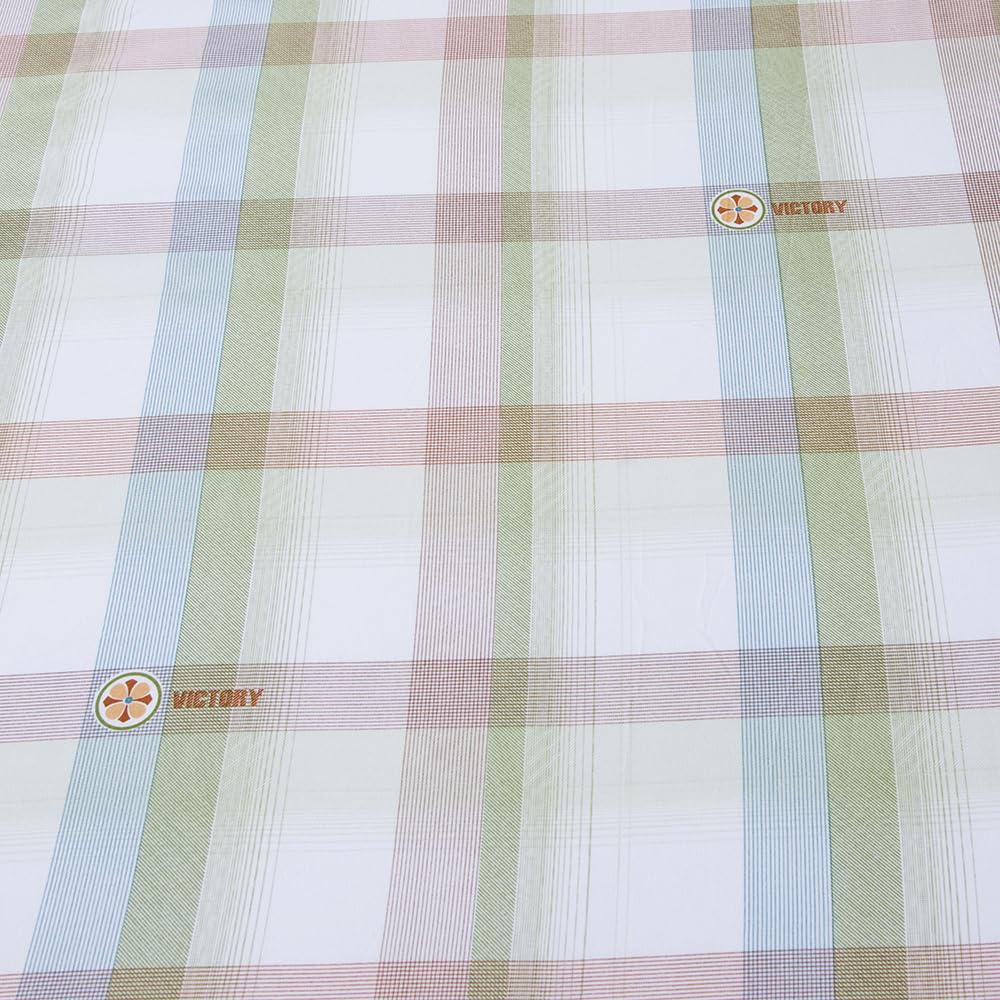 NATURETY Bedding Fitted Sheet with Deep Pocket,Modern Design Light Green Linellae Pattern Printed Fabric Bed Sheets (Green Checkered, Twin)