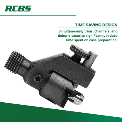 RCBS Trim Pro 3-Way Cutter .22 Cal, Case Trimmer with Chamfering and Deburring for .22 Caliber Cases