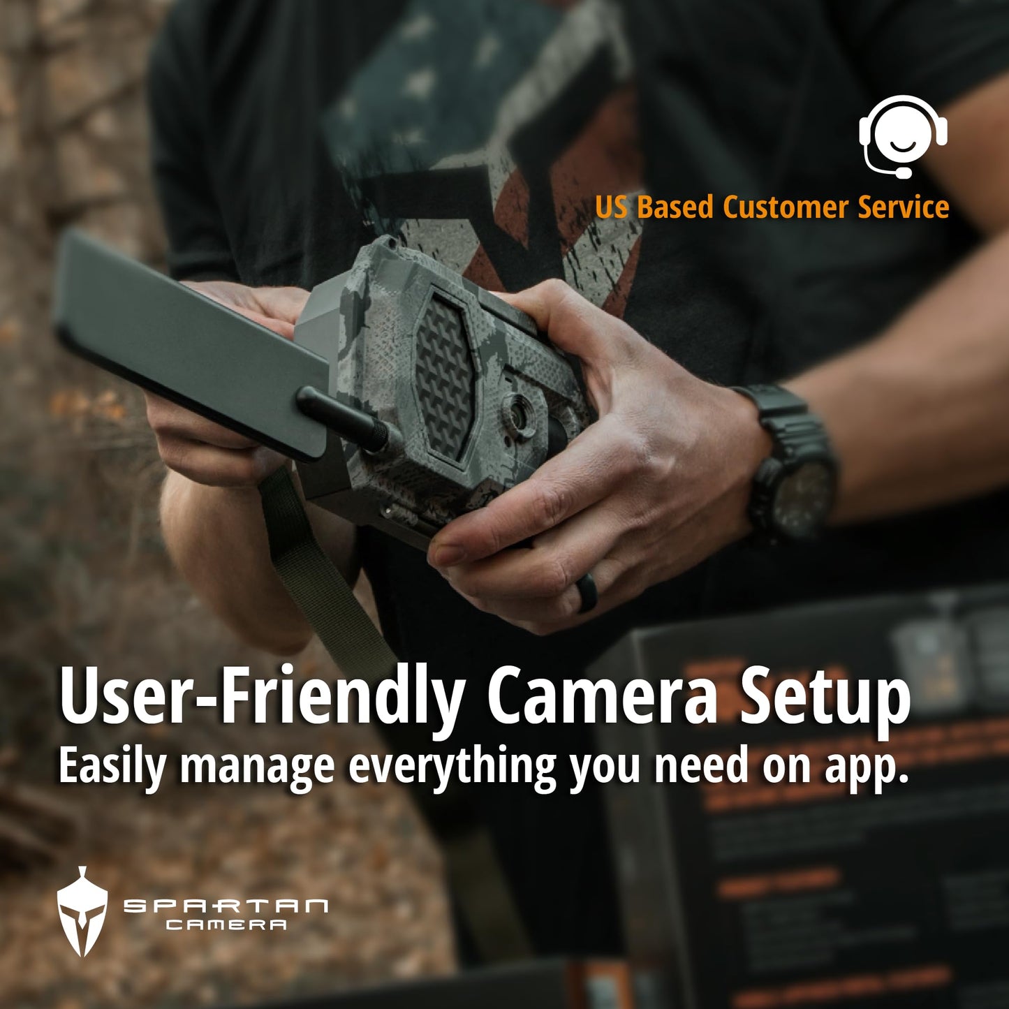 Spartan Camera GoCam2 Cellular, APP Control Trail Camera, 4G LTE, 1080P Video, FHD Photos, No Glow, Night Vision, Motion Activated, IP65 Water Resistant (Spartan Areus, Multi-Carrier)