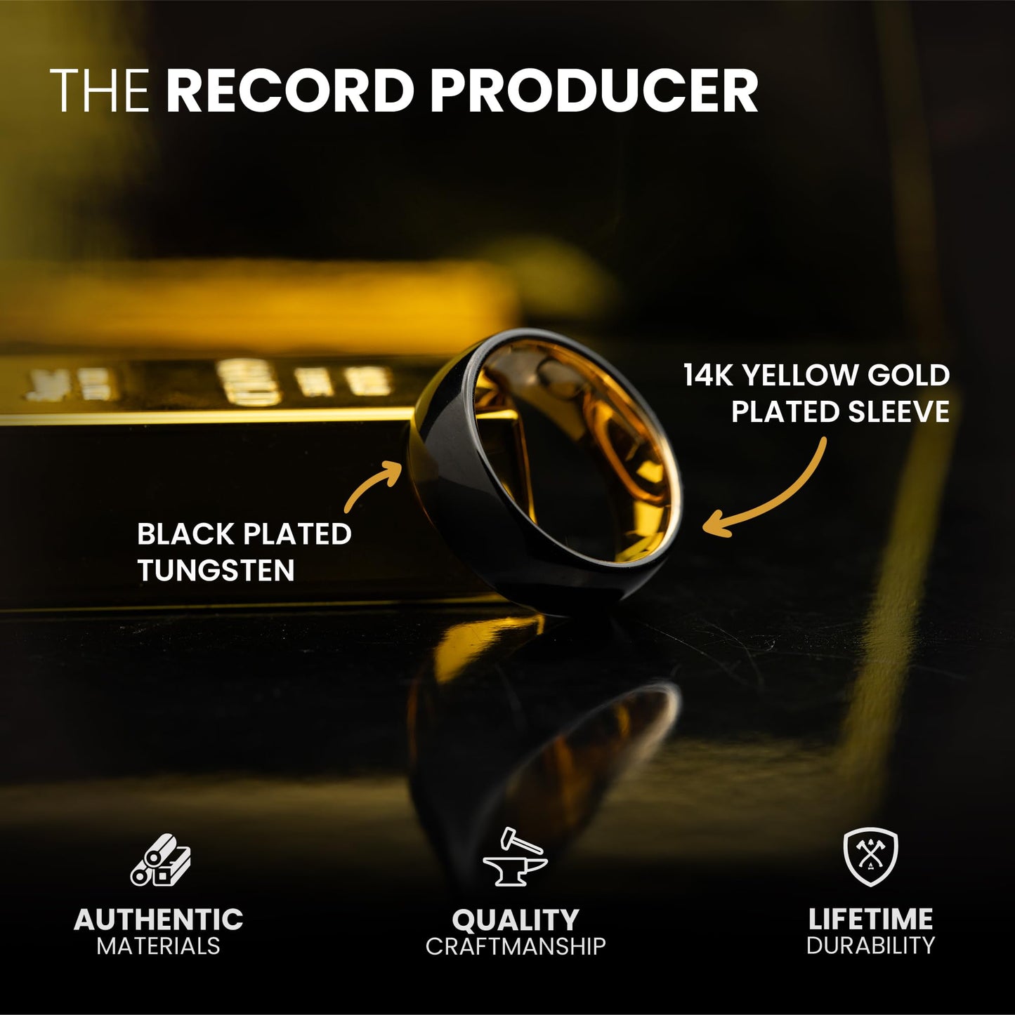 Manly Bands The Record Producer - Size 8