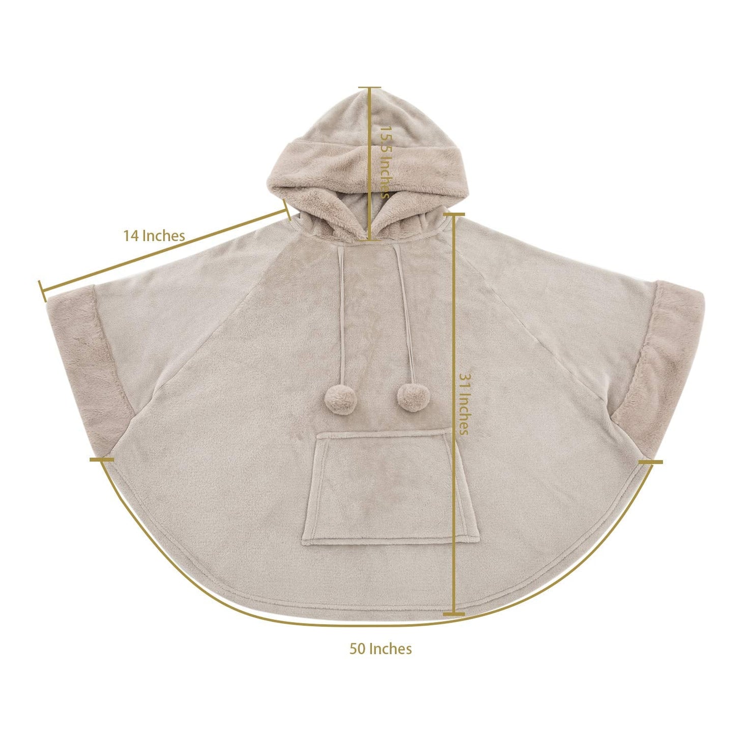 Oversized Hooded Blanket Sweatshirt with Pocket - Cute Birthday or Christmas Gift