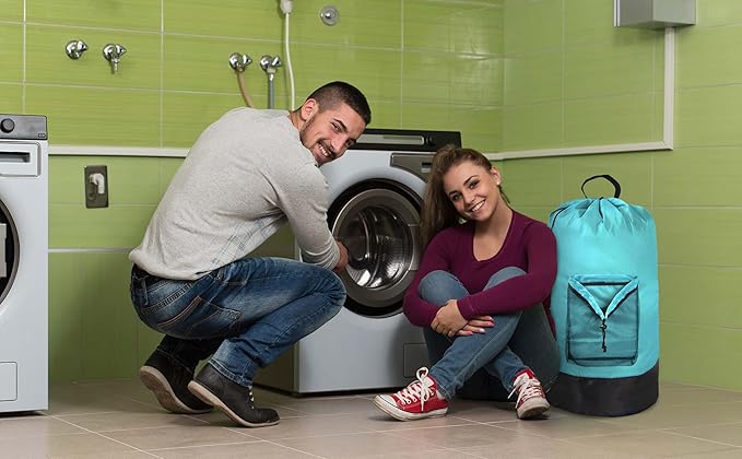 Turquoise Laundry Backpack