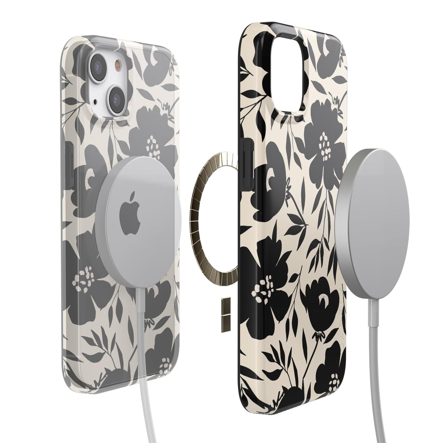 Casely iPhone 13 Case | Fit Check | Neutral Checkerboard | Compatible with MagSafe | Classic Ultra Slim Design