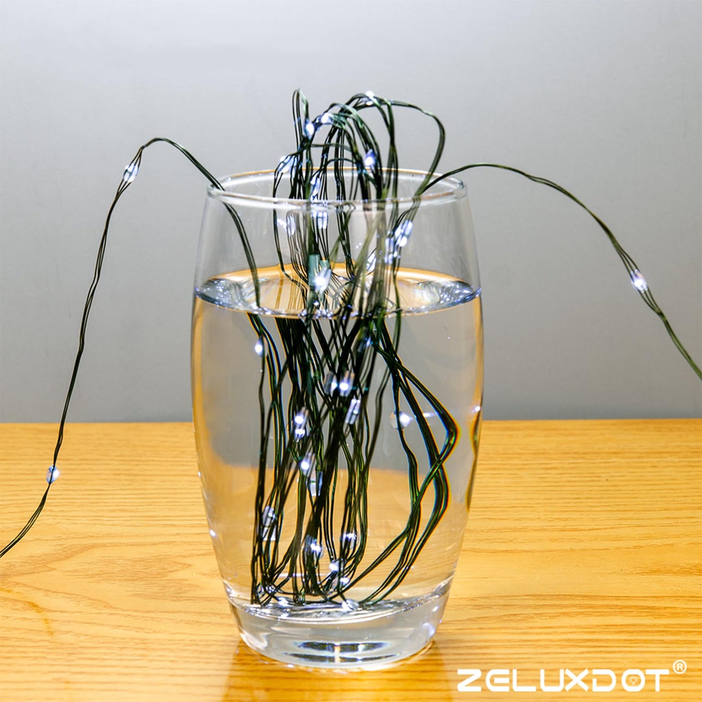 ZELUXDOT Fairy Lights Plug in,400FT 1200LEDs Waterproof Led String Lights,8 Modes Remote Twinkle Light for Outdoor Indoor Christmas Wedding Birthday Garden Party Decorations,Green Wire,Cool White