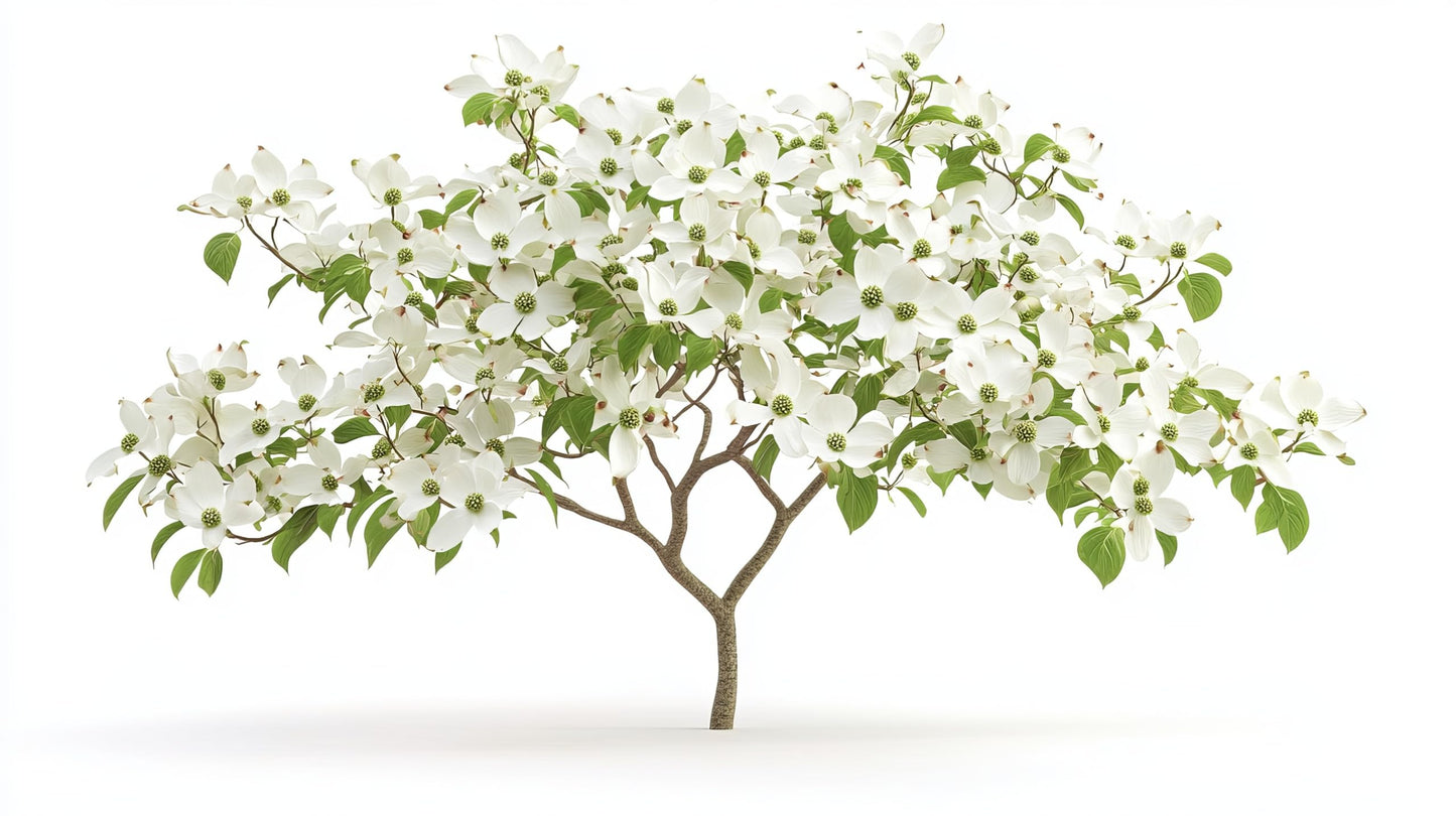 3 White Flowering Dogwood Tree Seedlings for Planting | Live Tree Seedlings (3 Trees) | 1 Year Old Seedlings