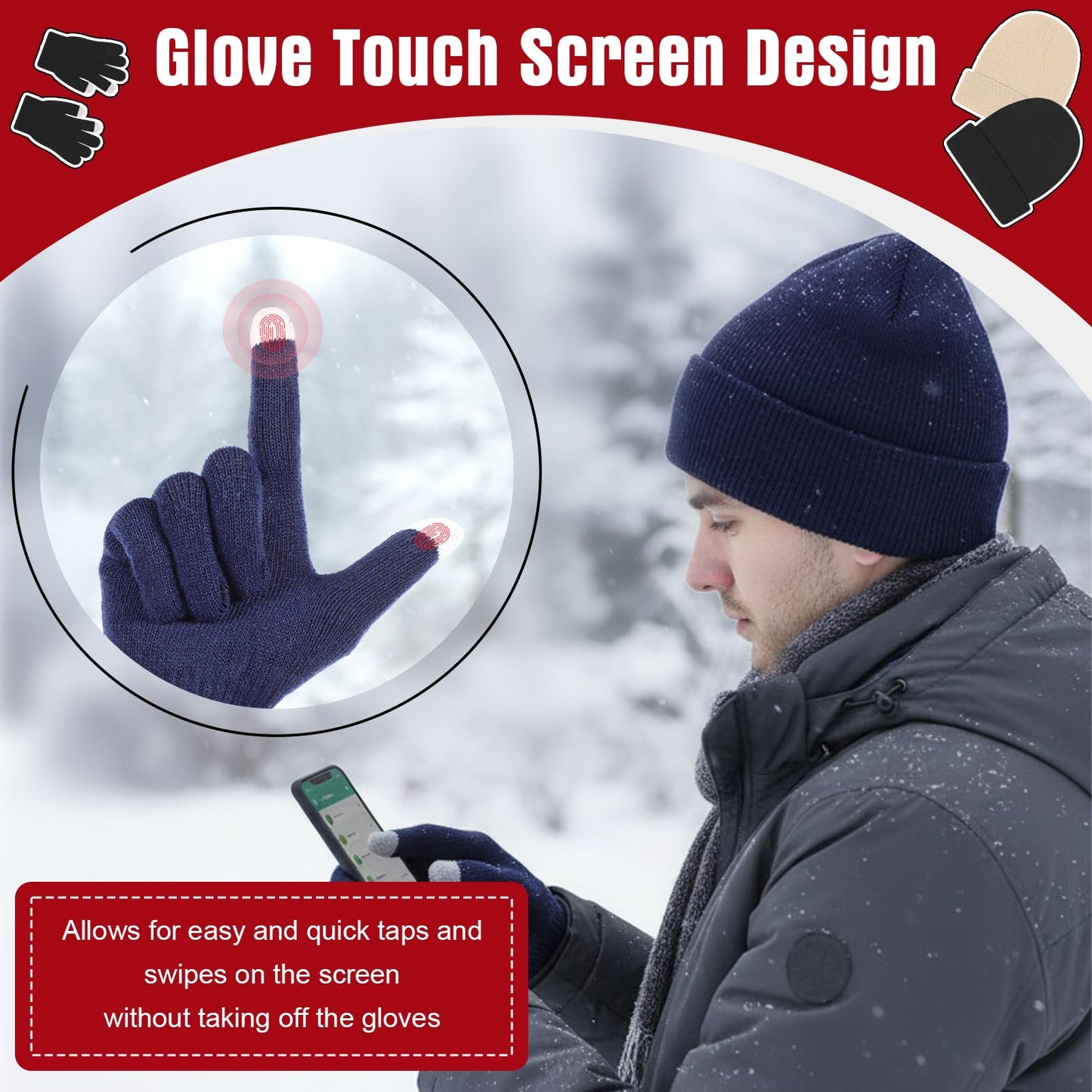 Chicingyou 120 Pcs Homeless Care Package Supplies Bulk Winter Emergency Thermal Blankets Warmer Beanie Socks Touchscreen Gloves for Men Women Cold Weather Outdoor Survival Kits(Multicolor)