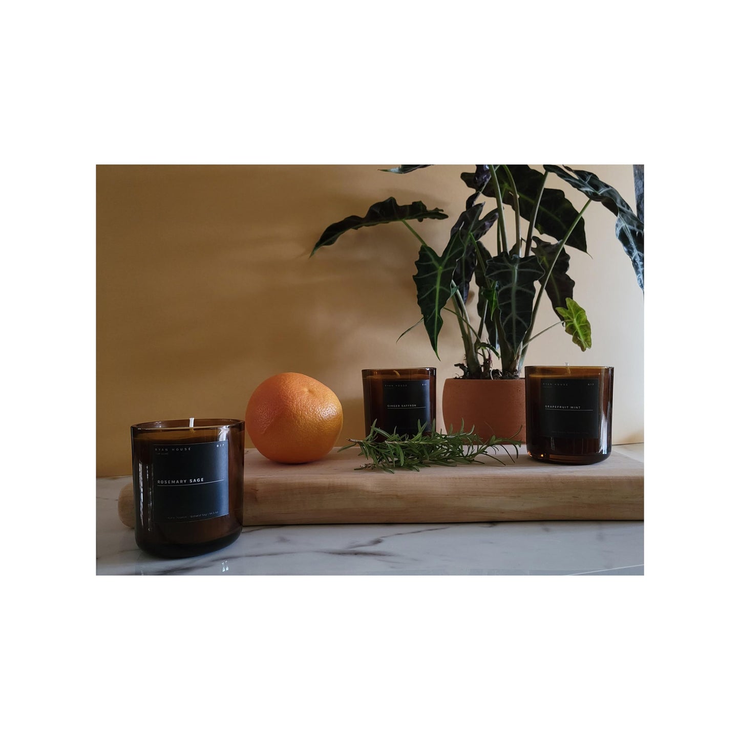 Ryan House Candles Thoughtfully Designed Ethically Elevated Luxurious 14.5 Ounce Hand Poured Natural Soy Scented Votive Jar Candle for Home or Office, Ranch Water, 85004484801