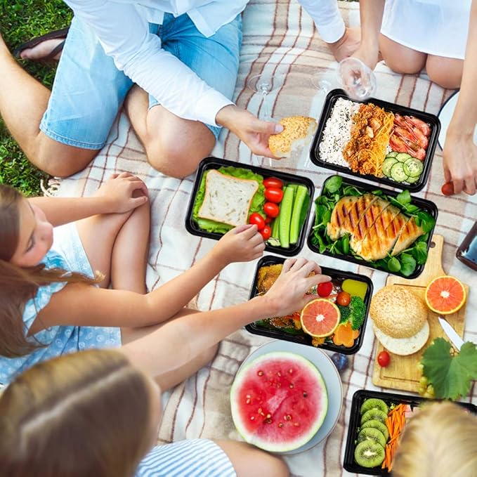 Reusable Food Prep Containers, Meal Dishwasher Safe