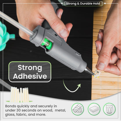 brackit 200 Pack Extra Long Hot Glue Sticks, 7mm x 150mm - Bulk Pack Non-Toxic for Gun Refill Craft DIY - One Size Fits Most