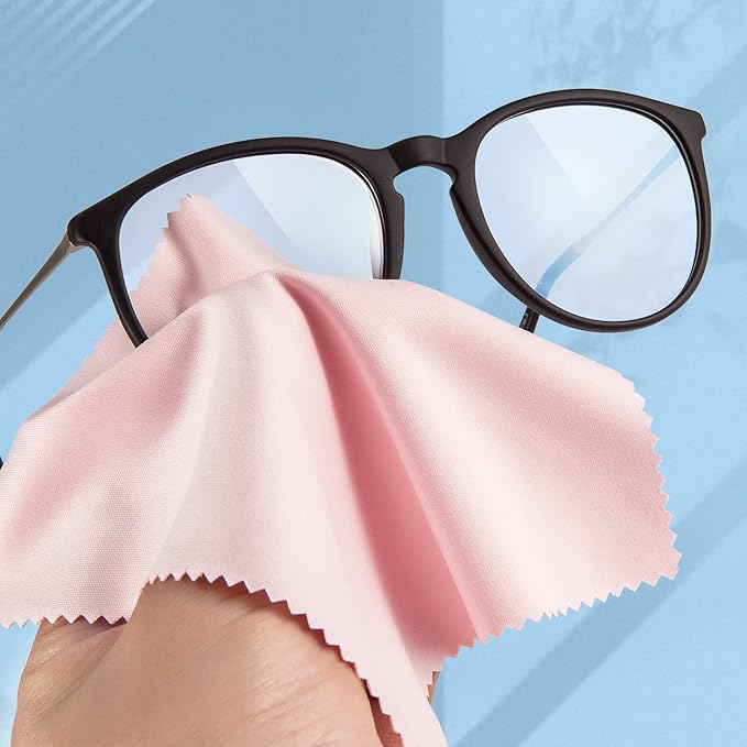 Eyeglass Cleaning Cloth Glasses Cleaner 12Pack Microfiber Lens Cleaner Eyewear
