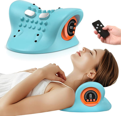 Smedz Neck Massager 2025 New Upgrade 3 in 1 Portable Massager with Heat &Comfortable Stretching–Adjustable Intensity for Neck & Shoulder Relaxation at Home, Office