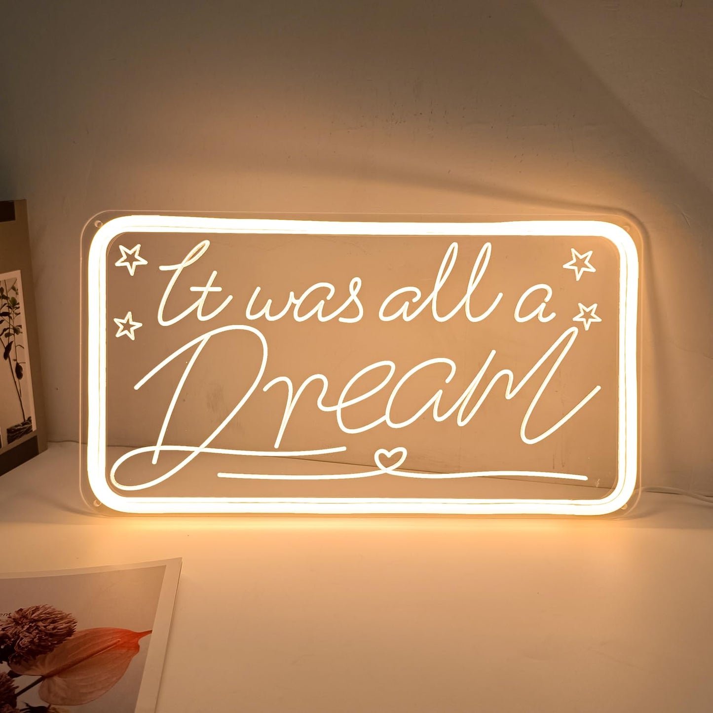 You're Like Really Pretty Neon Signs for Wall Decor, LED Neon Sign Aesthetic Room Decor for Teen Girls Neon Lights Signs for Bedroom, Salon, Wedding Party Pink Neon Name Sign