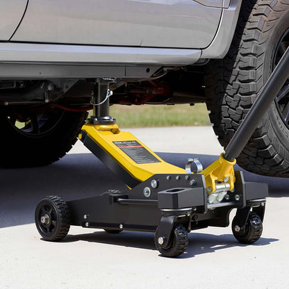 VEVOR Off Road Floor Jack, 3 Ton Aluminum & Steel Racing Low Profile Floor Jack with Dual Pistons Quick Lift Pump & Extension Post, Hydraulic Trolley Car Lift Jacks for Motorcycles, ATVs, SUV Pickup