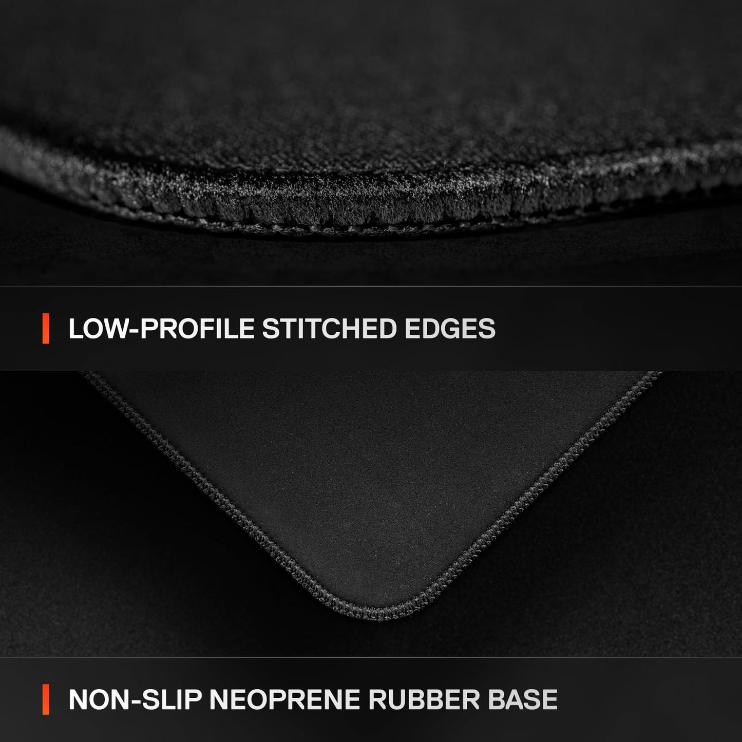SteelSeries QcK L Performance Speed Gaming Mousepad — Extra Density for a Smooth Glide — Low-Profile Edge Stitching — Non-Slip Neoprene Rubber Base — 16.54 x 19.29 inch — FPS, MOBAs, RTS, MMO