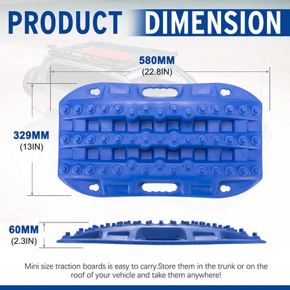 BUNKER INDUST Off-Road Traction Boards + 3" x 20ft Recovery Straps + Pair 3/4 D Ring Shackles + Bag 35,000 lbs Tree Saver Winch Strap