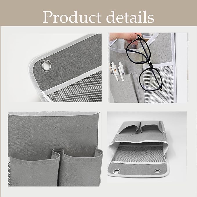 2-Pack Hanging Storage Organizer, Over The Door Hanging Bags/Wall Baskets