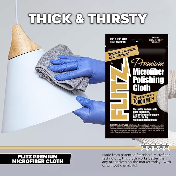 Flitz Premium Microfiber Polishing Cloth