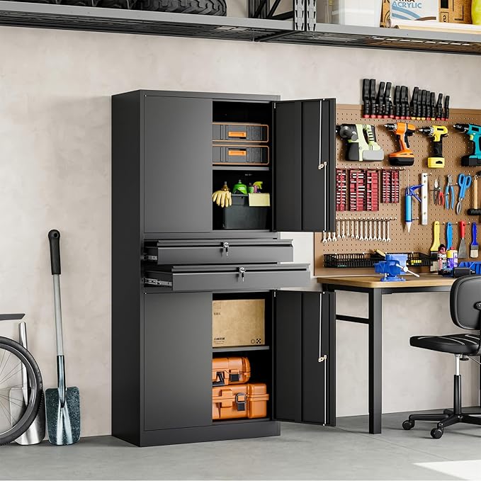 Yizosh Metal Garage Storage Cabinet