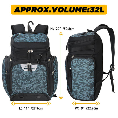 Goloni Basketball Backpack,Large Sports Bag with Ball Compartment & Shoe Compartment, Best for Basketball, Soccer, Volleyball,Gym, Travel