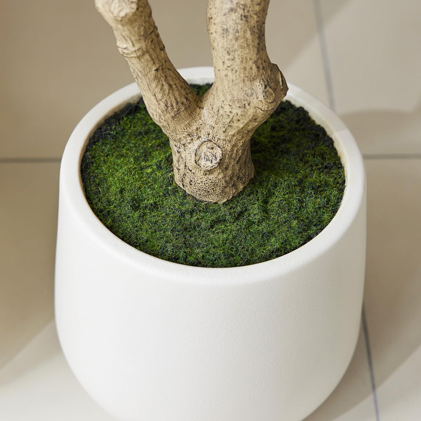 VeriNatural Artificial Olive Tree 6FT, Fake Plants Indoor - Potted Faux Olive Tree with Relistic Leaves and White Planter - Tall Faux Plant for Home Office Living Room Decor