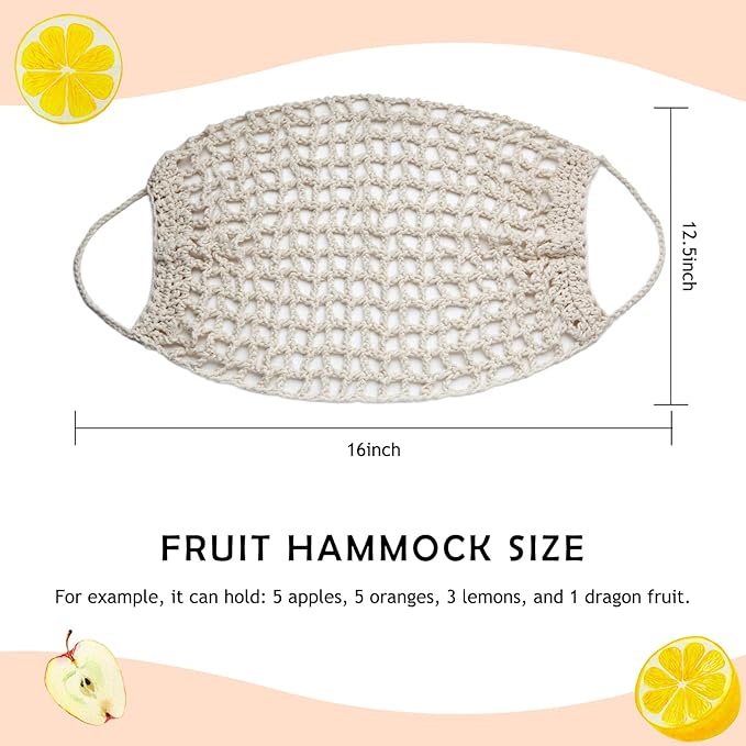 Hanging Fruit Hammock Under Cabinet