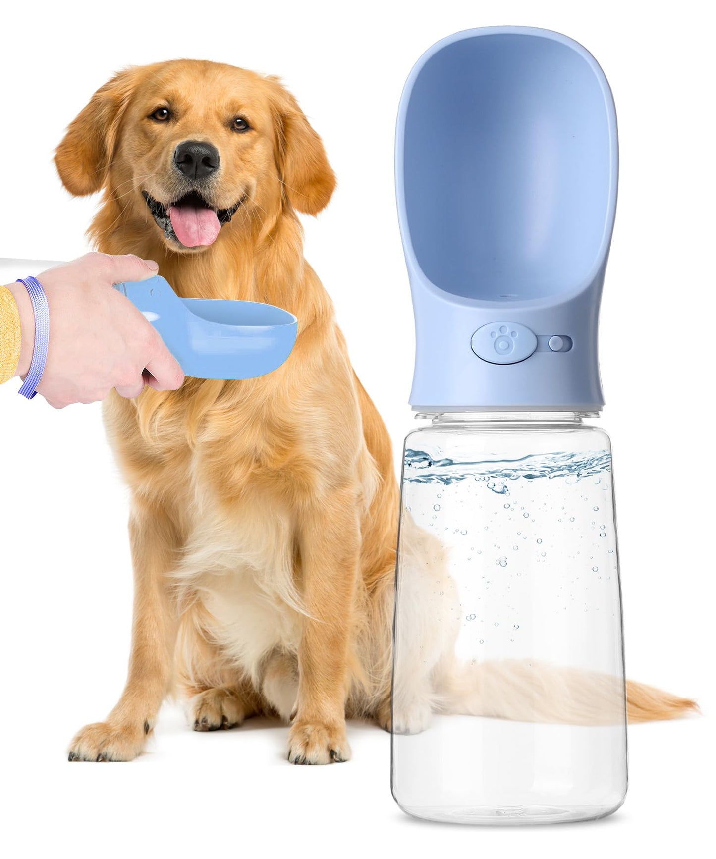 Mr. Pen Portable Dog Water Bottle - 19oz, Blue, Travel & Dispenser for Dogs
