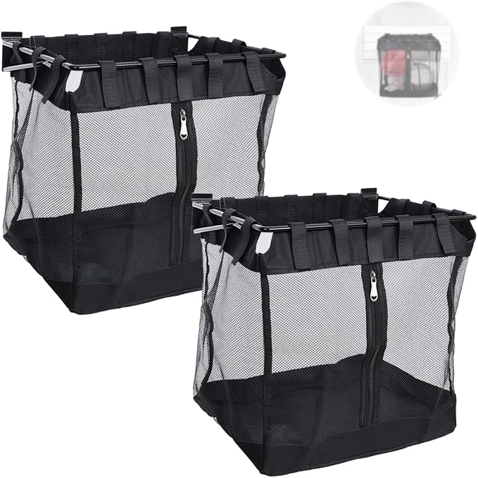 2Pcs Large Slatwall Baskets Mesh Slatwall Baskets