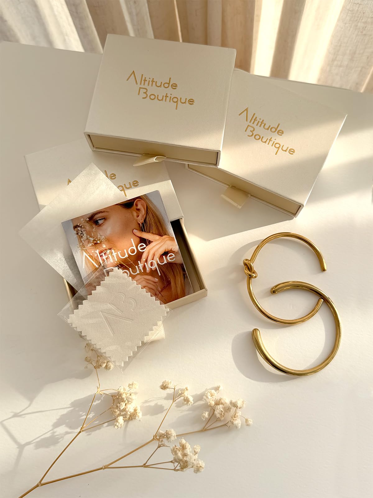 Altitude Boutique CZ Pave Huggie Hoop Earrings | 14K Gold-Plated or Rhodium-Plated | 4-Row Cubic Zirconia Hoops in 17mm or 25mm | Hypoallergenic Modern Statement Hoop Earrings for Women (Gold, 25mm)
