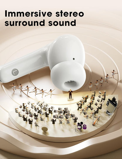 Wireless Earbuds,Bluetooth Earphones ENC Noise Cancelling Mic,Big Bass Stereo Sound,48 Hours Playtime,Lightweight in-Ear Earphone,IPX7,Hands-Free Calls with AI for iPhone,Android,Pad,Sports,Workout
