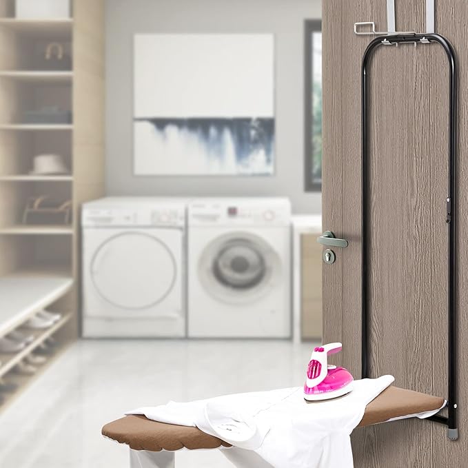 Seiritex Small Ironing Board Cover 13 x 37 inch, Fits Over The Door Ironing