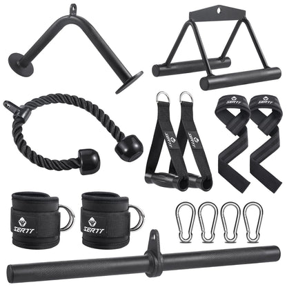 Cable Machine Attachment for Home Gym, SERTT LAT Pulldown Attachments, Weight Machine Accessories for LAT Pull Down & Weight Training, Cable Workout Accessories