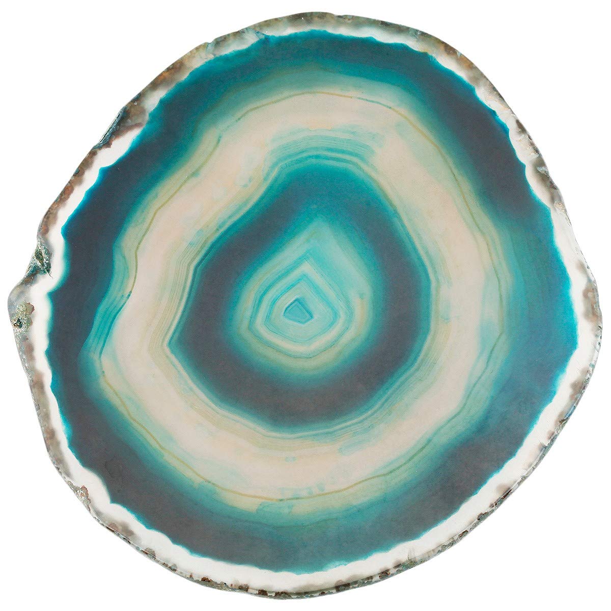 rockcloud 1 PC Agate Slices Geode Stones,Place Card,Irregular Home Decoration Healing Crystals Collection 3-4.3"
