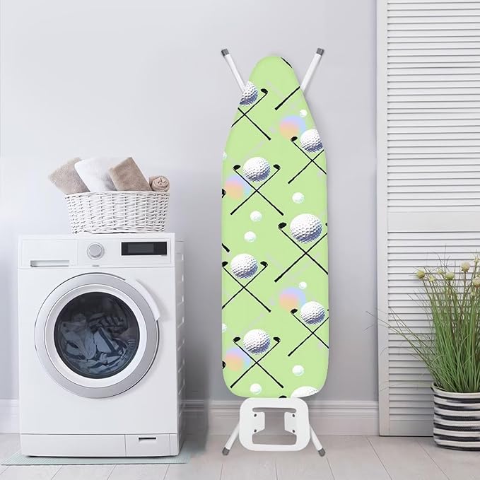 Golf Ball Ironing Board Cover 54x15 inches, Modern Golf Sport Applicable