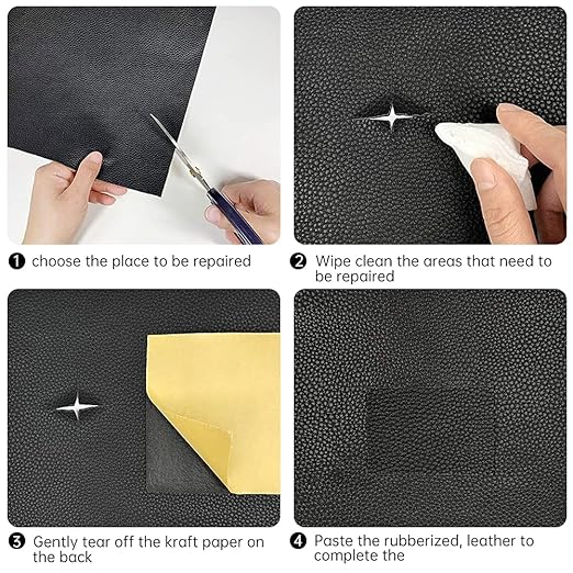 Leather Repair Patch Tape Light Gray 3 x 60 inch Self Adhesive Leather Repair